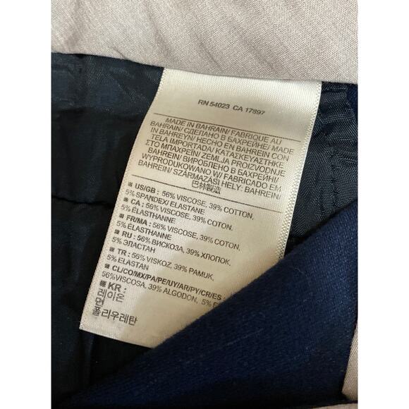 Banana Republic Sloan Women's Blue Mid Rise Skinny Chino Trousers Dress Pants 2 - Picture 4 of 4